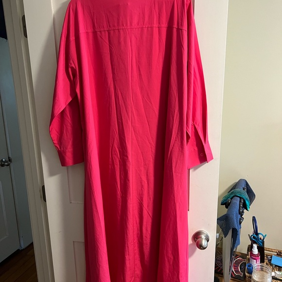 Women’s long sleeve button down pink dress. - Picture 2 of 6